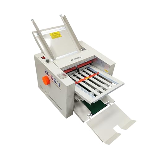 WYDDDARY Automatic Paper Folding Machine Fold Sizes 2x3in to 12x27in Small Horizontal Origami Machine Max Speed 262ft/min for Manuals Document Business Letters 110V 70W - Thumbnail 3