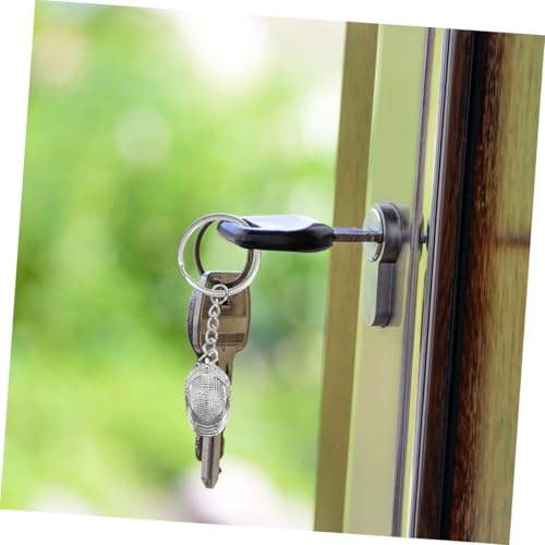Porte-clés d'escrime pendentif de portefeuille en métal ciselé - 5