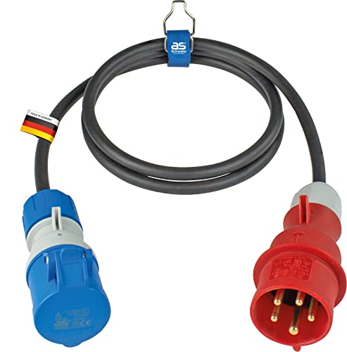 Adattatore: L'adattatore CEE ha una spina CEE a 5 poli 400 V / 16 A e un attacco CEE a 3 poli 230 V / 16 A (attacco con coperchio a cerniera). Alimenta i tuoi oggetti elettronici. Spina a 5 poli su raccordo a 3 poli.