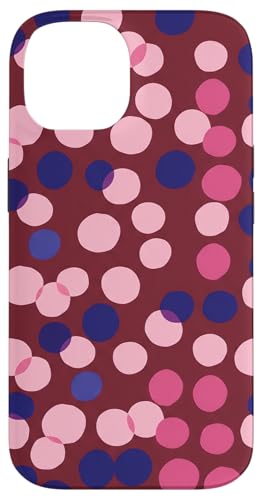 Burgundy and Pink Polka Dot Fun Pattern �X�}�z�P�[�X iPhone 14 �p
