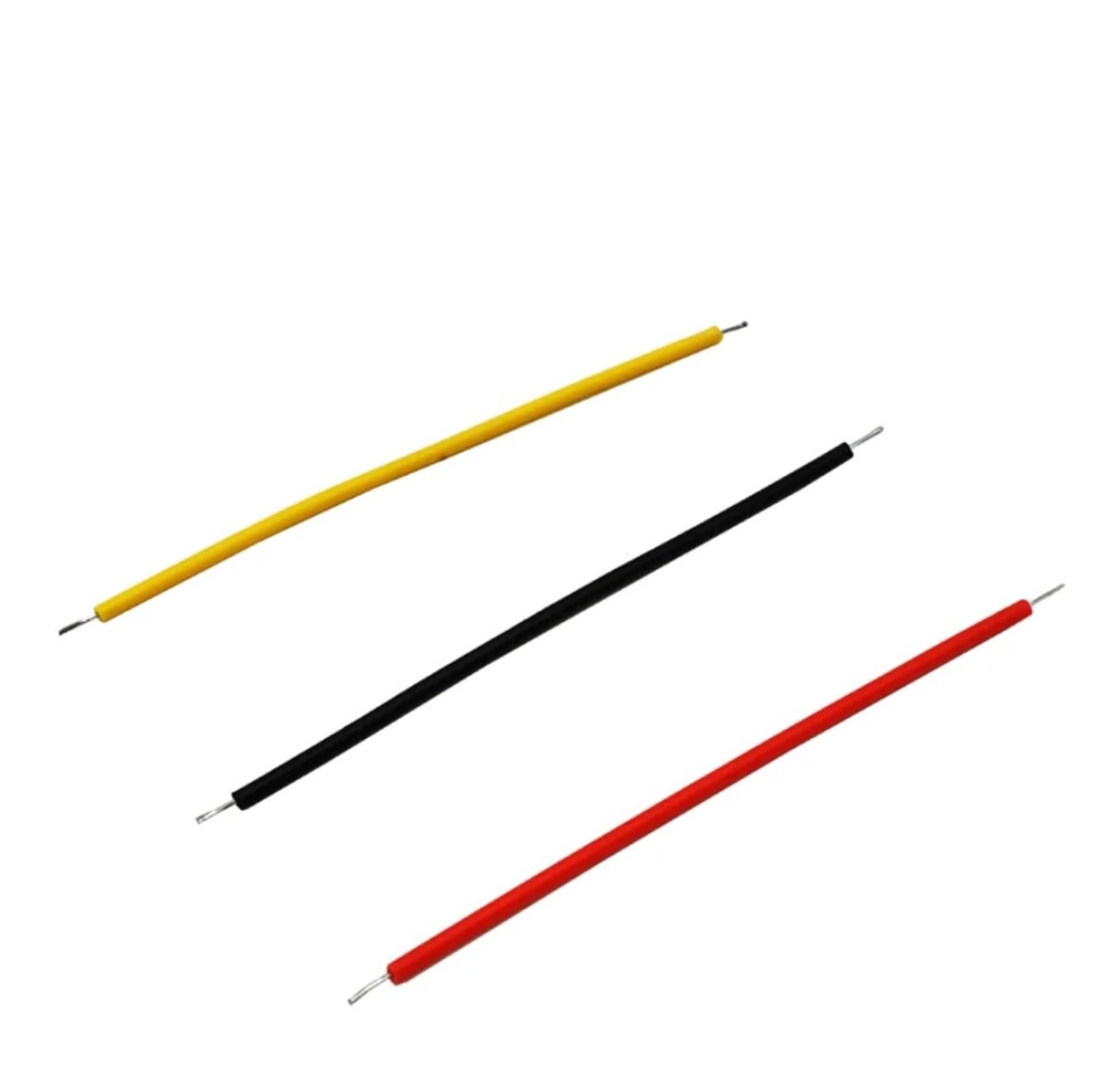 cables de puente, Paquete de 100 cables de puente for PCB de cobre estañado 26 AWG, multicolor cm(Noir,15cm)