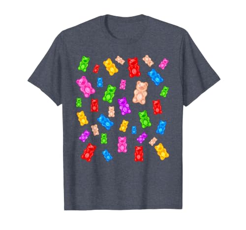 Gummy Bear Candy Mix T-Shirt, Men, Heather Blue, 6X-Large