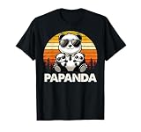 Funny Dad Papa Quotes for Father's Day Father Panda Papanda T-Shirt