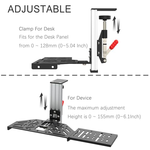 Image of EG STARTS 1x Desk Mount Clamp for Sim Racing Wheel Stand Simulator Cockpit Wheel Stand Racing Steering Shifter Mount fit for Logitech G25 G27 G29 G920 G923 Thrustmaster T248 T300 T-GT TS-PC T500 T818