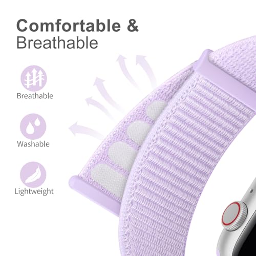 Sport Nylon Loop Band Compatible with Apple Watch Bands for Women Men