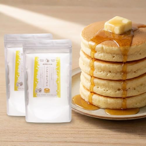 減農薬 米粉のパンケーキミックス 300g×2袋 ホットケーキミックス 福井県産米使用 国産 グルテンフリー 小麦粉不使用 アルミニウムフリー アレルゲン28品目不使用 短粒種と長粒種のブレンドミックス 米粉 こめ粉 お菓子 料理 パンケーキ ホットケーキ（300g×2袋）（Amazon）
