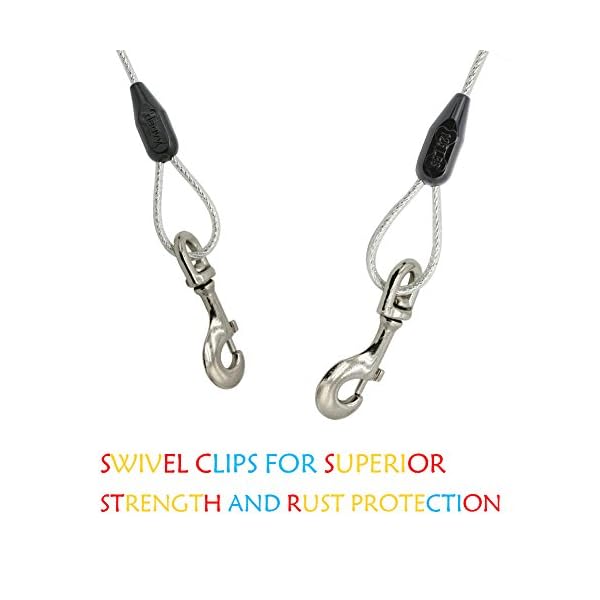 Reflective Tie-Out Cable for Dogs