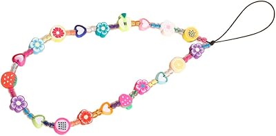 ibasenice Phone Wrist Strap Mobile Phone Pendant Delicate Phone Hanging Strap Polymer Clay Phone Lanyard