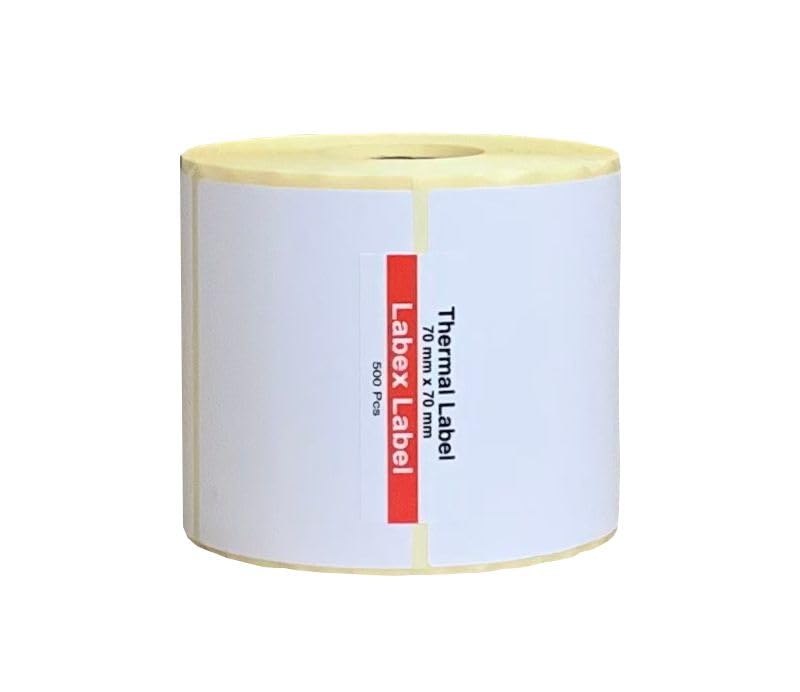 10 Rouleaux étiquettes Thermiques 25x76 Mm (1x3 Pouces) - 5200 étiquettes, Perforées, Pour Imprimantes Zebra