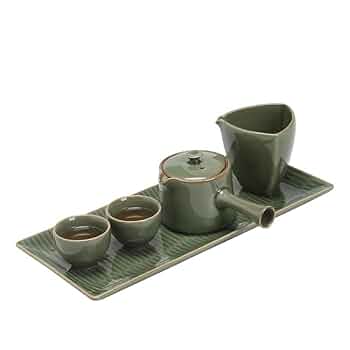Amazon.com | 复古功夫茶具 Kung fu tea set 干泡小型泡茶套装