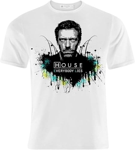 Bild: MANCHANG Mens T-Shirt Dr House Medical Division Inspired Everybody Lies! WhiteLarge Black White Hemden(X-Large) f�r 23,99 EUR  bei Amazon