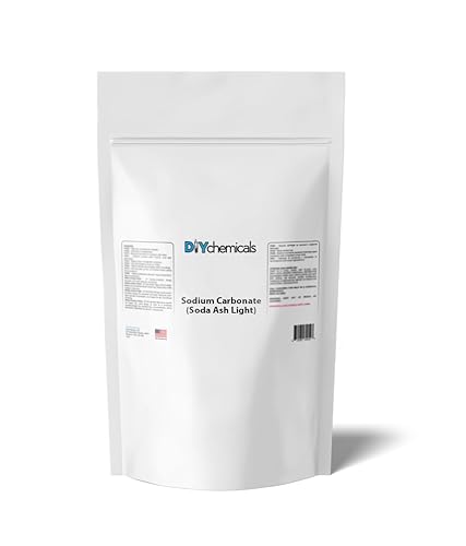 DIYChemicals | Soda Ash (Sodium Carbonate) | High Purity Alkaline Compound for pH Adjustment, Water Treatment, Cleaning & Chemical Formulations | Industrial Grade Powder, 2 lbs