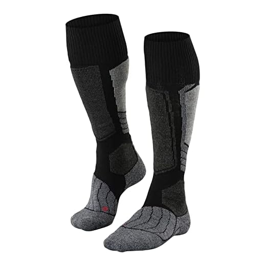 FALKE Herren SK1 M KH Skisocken, Schwarz (Black-Mix 3010), 44-45