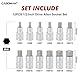 CASOMAN 12PCS 1/2 Dr. Impact Hex Bit Socket Set, Metric, H5-H22 Allen Key Socket Set, for Torque Wrench, Ratchet Wrench, CR-V