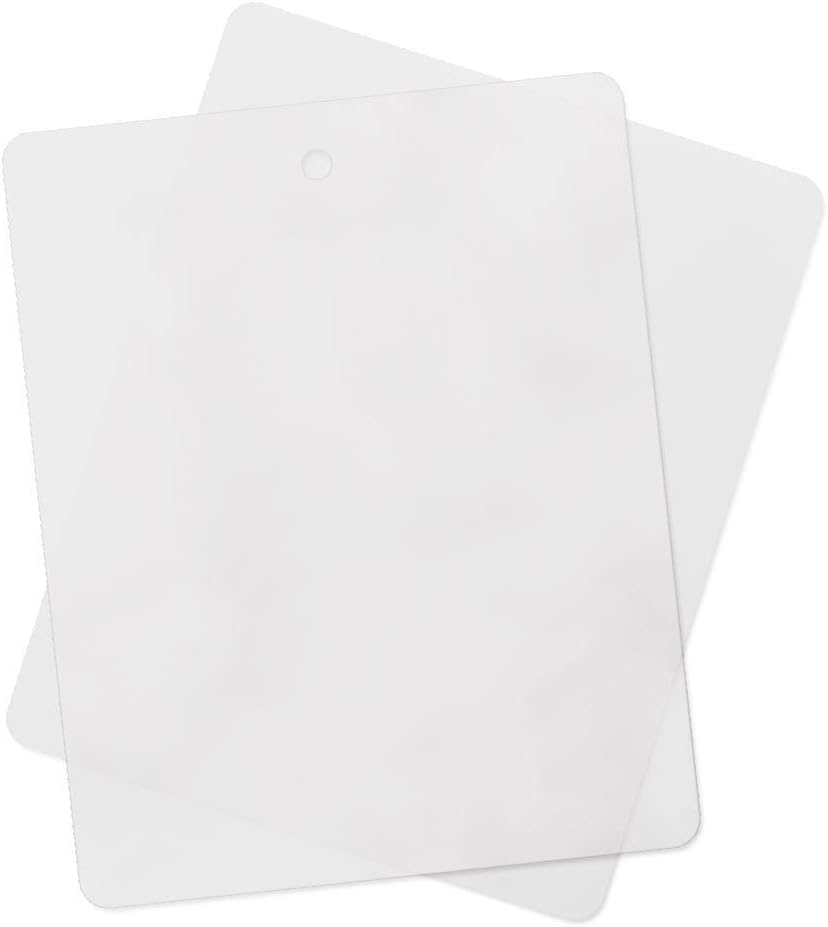 Multi-Pack Thin Clear Flexible Plastic Cutting Board Mat, 12" x 15" (8, Clear)