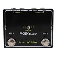 SEAMLESS DUAL CHANNEL SWITCHING: for TOGGLE between two distinct signal paths instantly with this MOS beneath dough loop instrument 2 device to expand your for SONIC for PALETTE without interruption during live performances or studio recording for SE...