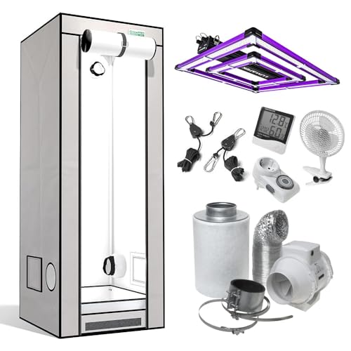 GrowPRO Growbox Komplettset mit Lumatek Grow LEDs (XS + ATS 200W)