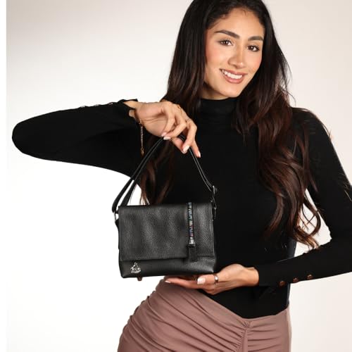 Image of Fashion Crossbody Bag For Women, Small Genuine cowhide Leather Clutch With Wallet, Perfect for Everyday Use.