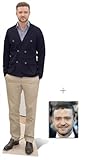 Selbsttragend Justin Timberlake Lebensgrosse Pappfiguren / Stehplatzinhaber / Aufsteller - Enthält 8X10 (25X20Cm) starfoto