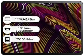 TCL TAB 11 GEN2, 11 inç WUXGA Ekran, 6GB RAM + 6GB Sanal RAM, 256GB Hafıza, Tablet Bilgisayar - Görsel 2