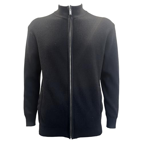 Cardigan zippé col montant homme avec poches pratiques au quotidien