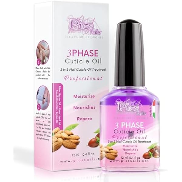 Olejek do skórek do paznokci premium 12 ml, wyprodukowany we Włoszech, formuła do pielęgnacji skórek z olejkiem z czarnej porzeczki, migdałów, jojoba i siemię lniane, regenerujący i nawilżający do