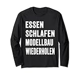 Sind Sie auf der Suche nach lustigen Modellbau-Shirts für Frauen oder Männer? Essen Schlafen Modellbau Wiederholen ist die beste Option für die besondere Person, die lustige, sarkastische und ausgefallene Kleidung mit Sprüchen liebt.