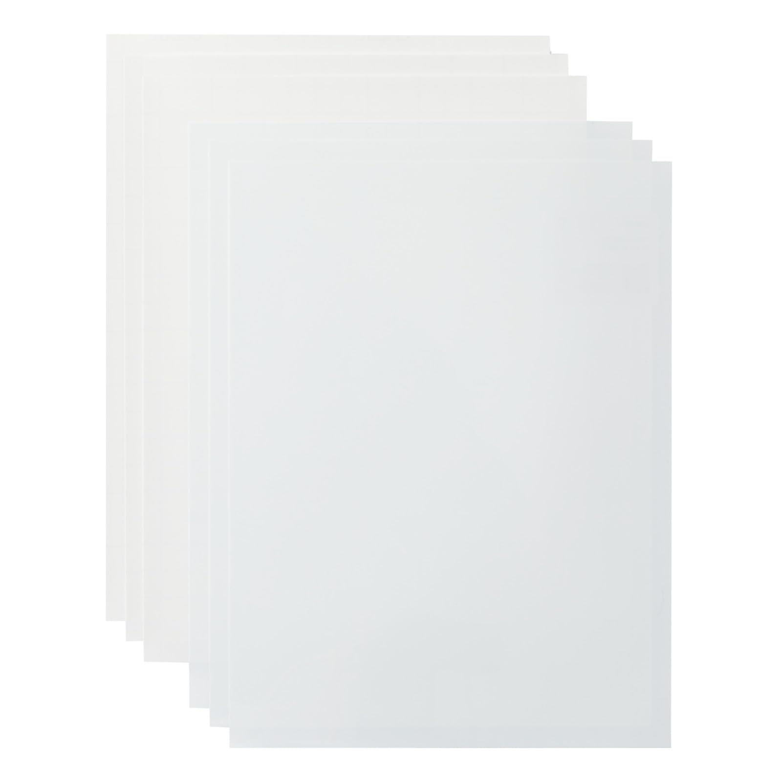 20 Feuilles Autocollants Imprimables Imperméables Cricut - 21,6x27,9 Cm Transparent, Résistant UV 2 Ans