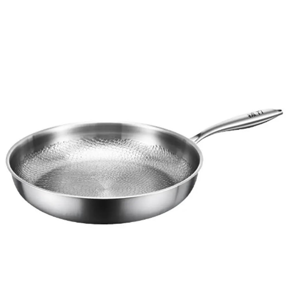 Poêle en acier au titane 30cm avec motif de marteau pour cuisine