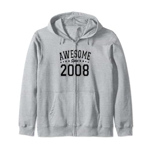 Impresionante desde 2008 Cumpleaños Impresionante Vintage Sudadera con Capucha