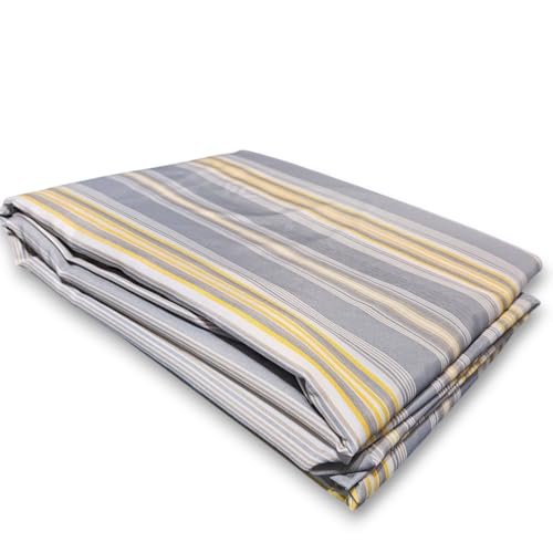GARGIX TENDA DA SOLE CON ANELLI RESISTENTE ESTERNI BALCONE VERANDA GIARDINO (GRIGIO, 150X250 CM)