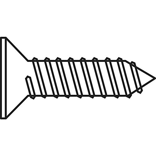 TOOLCRAFT 194670 HC2,9 * 16 D7982:A2K Vis à tôle à têtes fraisées 2.9 mm 16 mm cruciforme Philips DIN 7982 acier galvanisé 100 pc(s) Cover