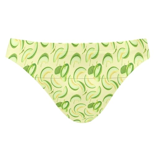 Mens Swim Briefs Cantaloupe Fruit Swimwear Bikini Swimsuit XL B0404887