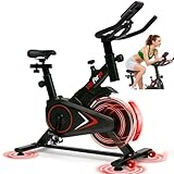 Vélo d'appartement VitaForge, Vélo de fitness indoor silencieux, Vélo fixe pour la maison avec résistance magnétique réglable et ajustement en hauteur