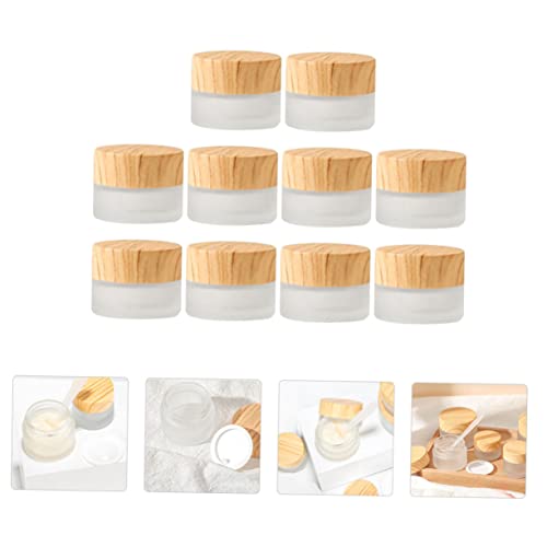 FRCOLOR 10 Caixas De Unidades Garrafa De Creme Latas De Viagem Cosméticas Vasilha De Cosmética Recip