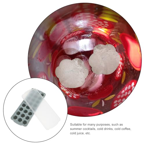 Molde para cubitos de hielo de silicona con tapa en forma de corazón miniatura 5