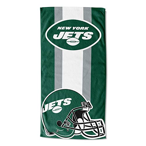 Image of Northwest NFL New York Jets Unisex-Adult Beach Towel, 30 inch x 60 inch, Zone Read Legacy