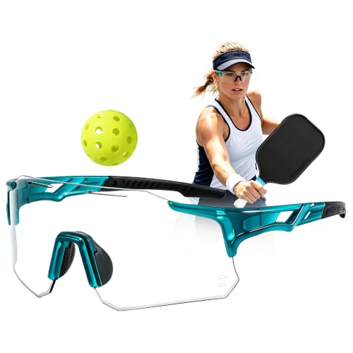 Posboll Kitchen Blockers Pickleball Glasses for Women & Men, Clear-Lens Safety Eyewear with Impact Protection