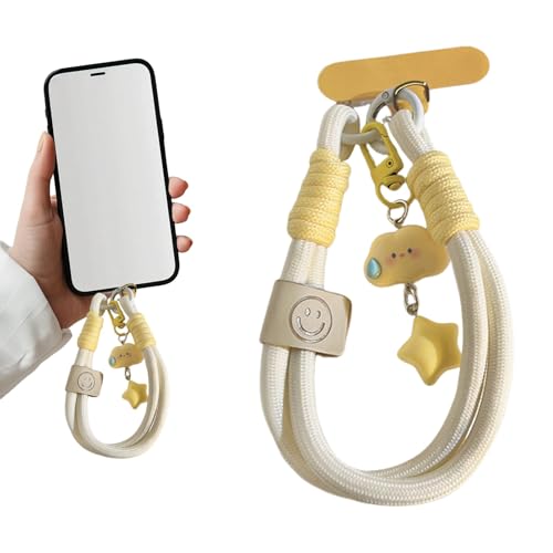 ZUWIJEQ Bracelet Telephone Cordon Telephone Portable, Bijoux De Telephone Lanière De Téléphone Chaine Telephone Portable, Phone Strap, Chaîne De...