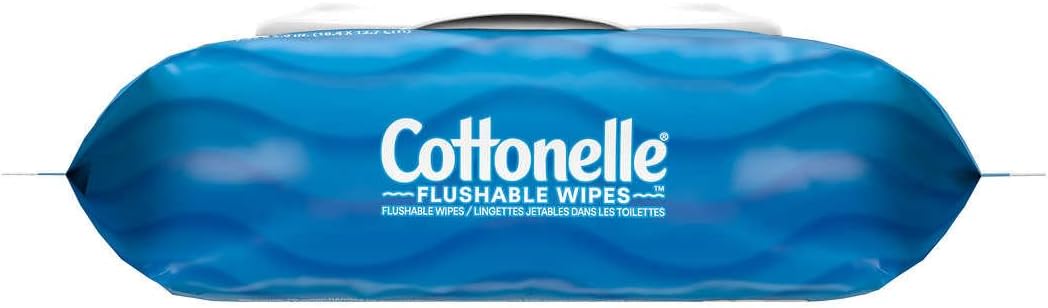 Cottonelle Freshfeel Flushable Wet Wipes - One Box of 560 Wipes (10 Packs of 56 Pieces)