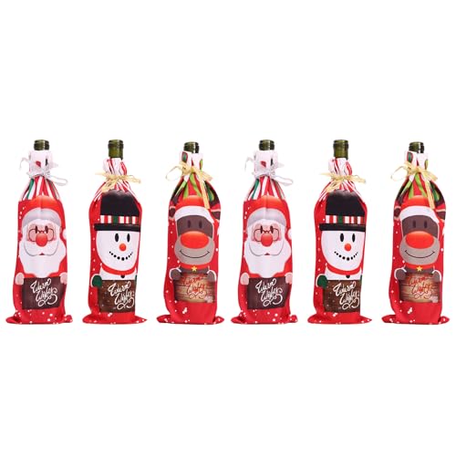 Funda navideña para botella de vino para compartir la ilusión en casa