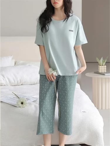 Image of Louis Luxe Womens Korean Night Dress || Full Pyjama Set || Korean Nightsuit || Women Nightwear ||Round Neck Full Sleeve Nightsuit || Loungewear || Everyday Nightdress (ND-17)