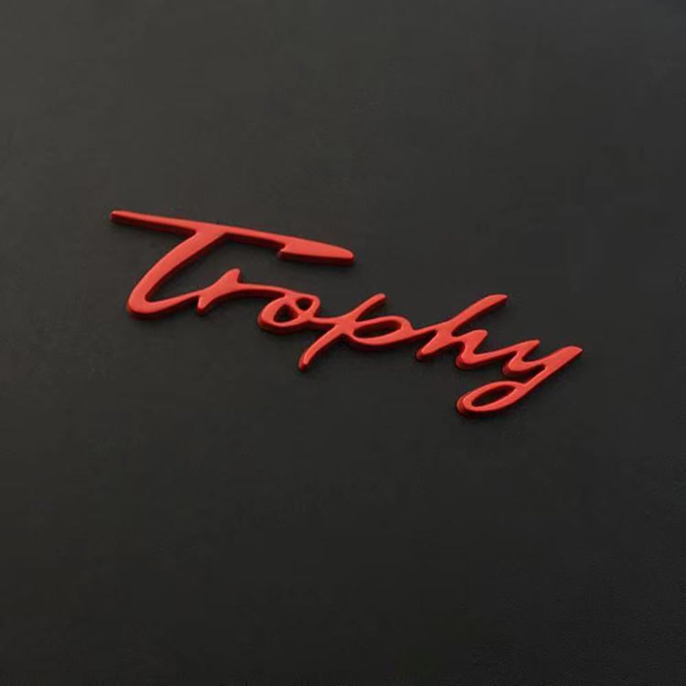 BrohN 1PC Car 3D Badge Sticker Auto Accessories for MG Trophy Zs EV 5 2022 Rx5 Rx8 Tf 3 6 Phev Hs Astor One Gs V80,Red Style
