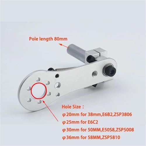 Support d'encodeur 38mm réglable pour corriger le jeu d'axe de 6mm