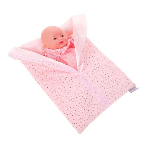 FUNOMOCYA リアルな柔らかいラバーベビー人形 手指パペット付き 新生児向け安らぎ 幼児の感覚発達と手指協調促進用 ぬいぐるみ動物パペット