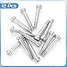 Uxcell 12Pcs 304 Stainless Steel Shoulder Bolt 6mm Dia 25mm Length M5 Thread Hex Socket Bolts for Textile Hydraulic Injection Molding Machinery Industries