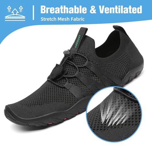 Image of Mishansha Water Shoes for Women Men, Quick-Dry Barefoot Swim Shoes with Drainage Holes, Lightweight Aqua Shoe for Beach Pool River Boating Yoga Walking