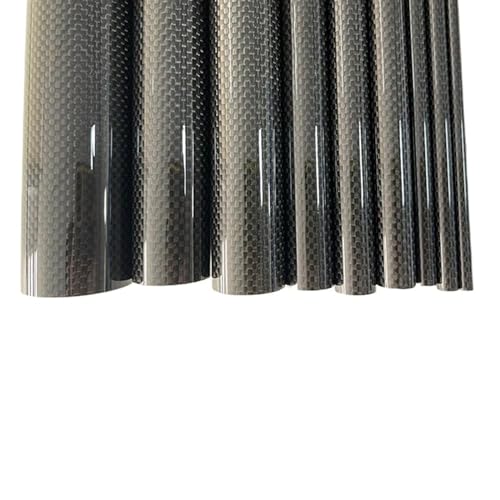 3k Carbon Fiber Tube, Plain Thining, Length:500mm, Wall Thickness: 3mm,Calibre: 12mm-48mm RC Airplane Models Accessories Carbon fiber square tube(38x32x500mm 2pcs)