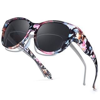 Myiaur Polarized Fit Over Glasses Sunglasses for Women, Trendy Wear Over Glasses UV400 Protection for Driving Outdoor