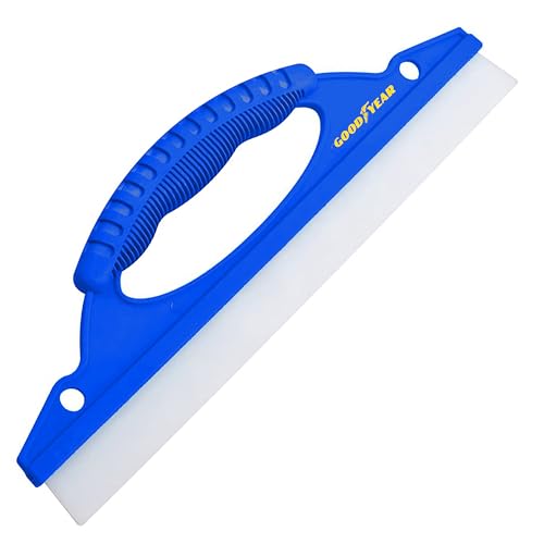 Goodyear Silicone Window Squeegee Ideal For Car Bodywork, Showers, Windows And Other Smooth Surfaces| Soft Silicone Blade| Removes 95% Of Standing Water| V-shaped Grip| Reusable And Long Lasting